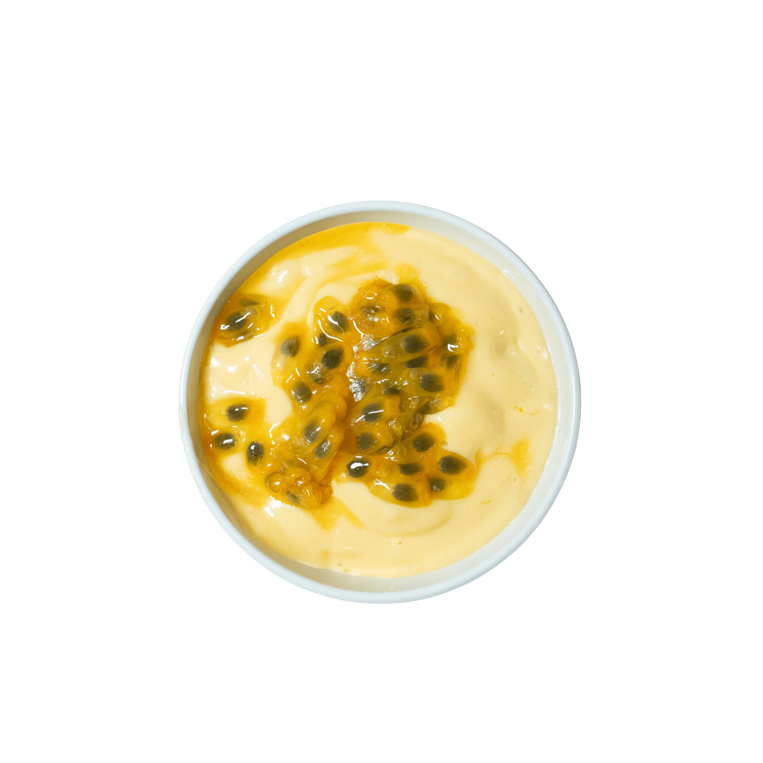 Passion-fruit mousse